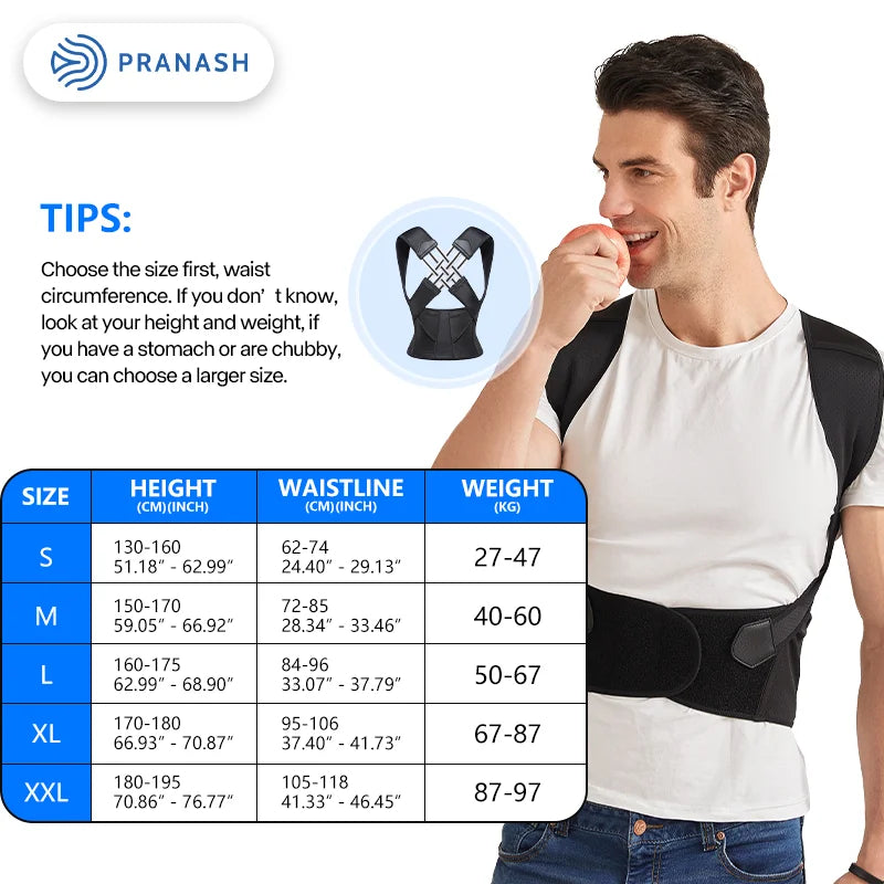 PRANASH® Postura+ - Corretor postural