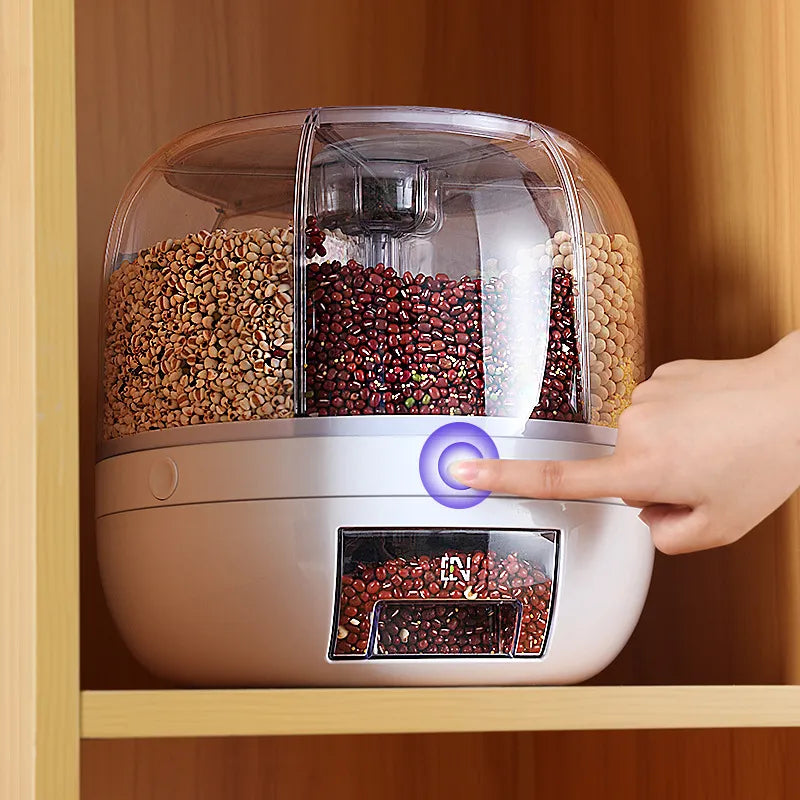 Dispenser Rotativo 360° para Arroz e Grãos