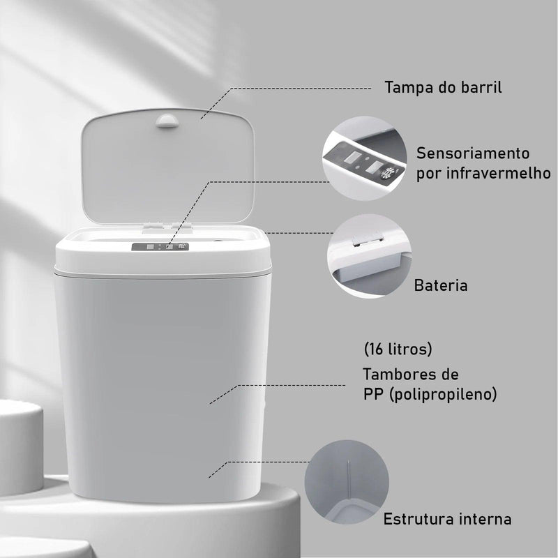 Lixeira com sensor inteligente - COIBEU® - Mixll