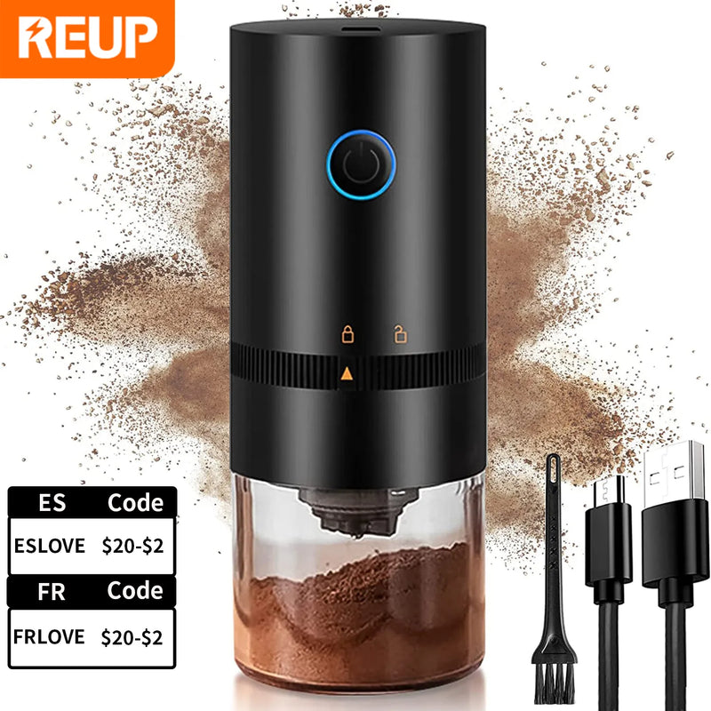 Moedor de Café Elétrico Portátil - Reup USB-C